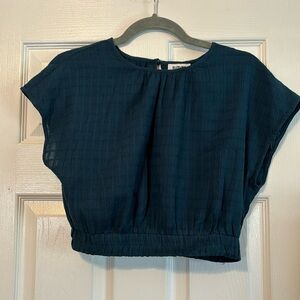 NWOT Teal Crop Top